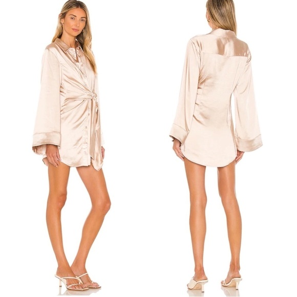 Song of Style • Marta Dress in Champagne - Picture 2 of 8